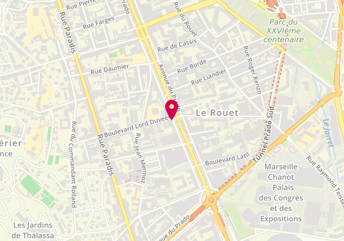 Plan de MATTOUT Michel, 224 Avenue du Prado, 13008 Marseille