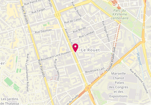 Plan de SERAFINO Antoine-Marie, 215 Avenue du Prado, 13008 Marseille
