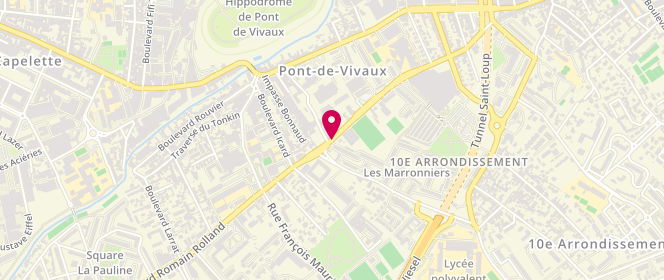 Plan de AMATORE Thibault, 253 Boulevard Romain Rolland, 13010 Marseille