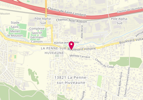 Plan de COLOMBANI-ROBERT Annie, 174 Boulevard Voltaire, 13821 La Penne-sur-Huveaune
