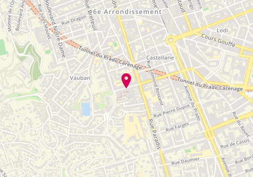 Plan de VALÉRIO Nicolas, 77 Rue du Docteur Escat, 13006 Marseille