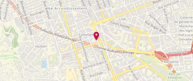 Plan de DUMONT Nathalie, 24 Avenue du Prado, 13006 Marseille
