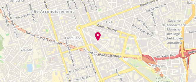 Plan de NANNA Elvio Roland, 37 Avenue Jules Cantini, 13006 Marseille
