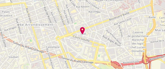 Plan de GERBEAU-CHOQUER Solveig, 5 Rue de Friedland, 13006 Marseille