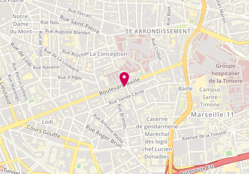 Plan de NICOL Isabelle, 147 Boulevard Baille, 13005 Marseille