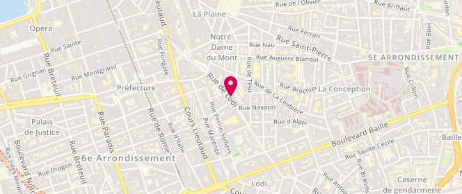 Plan de BAIN Christophe, 43 Rue de Lodi, 13006 Marseille