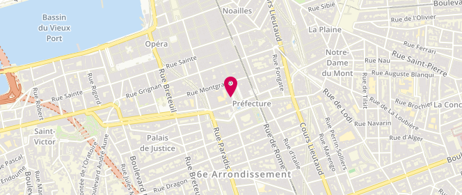 Plan de CASO Dominique, 10 Place Felix Baret, 13006 Marseille