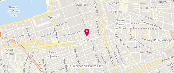 Plan de MASSEBOEUF Amina, 8 Place de Rome, 13006 Marseille