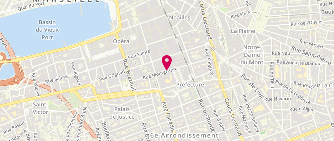 Plan de NICOL Isabelle, 22 Rue Montgrand, 13006 Marseille