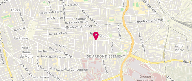 Plan de BERGEL Claire, 32 Rue de Locarno, 13005 Marseille