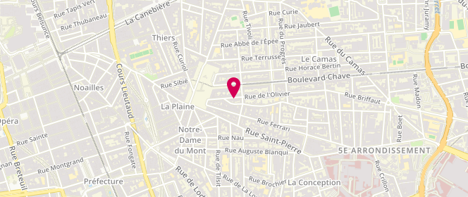 Plan de D'IRIBARNE-HAUMONTE Laetitia, 32 Rue de l'Olivier, 13005 Marseille