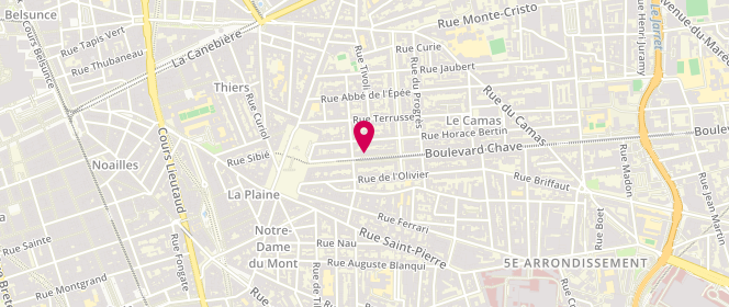 Plan de PROU Emmanuel, 31 Boulevard Chave, 13005 Marseille
