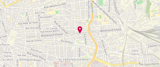 Plan de GUTTIERES Joseph, 214 Boulevard Chave, 13005 Marseille