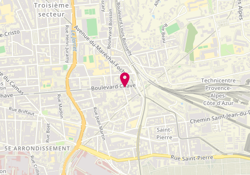 Plan de JAUBERT Marie-Perrine, 326 Boulevard Chave, 13005 Marseille