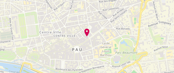 Plan de LACLAU Philippe, 1 Rue Samonzet, 64000 Pau