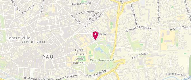 Plan de SOULERE Jacques-Henri, 4 Boulevard Barbanègre, 64000 Pau
