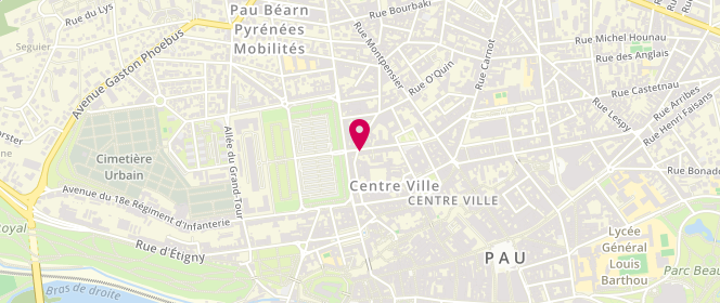 Plan de ESCUDE Philippe, 21 Rue d'Orleans, 64000 Pau