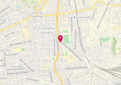 Plan de CARBONNEL Christophe, 84 Avenue Marechal Foch, 13004 Marseille