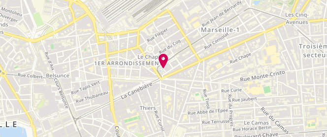 Plan de CARDELLA Christian, 10 Square Stalingrad, 13001 Marseille