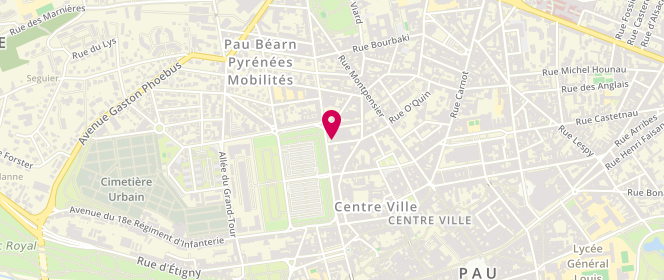 Plan de DURAND Fernand-Joseph, 12 Rue Lapouble, 64000 Pau