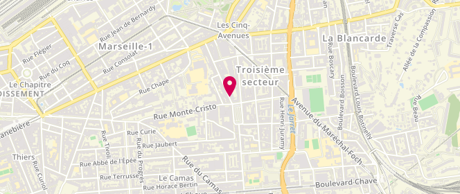 Plan de DERRIEN-LONGRE Isabelle, 61 Rue Marx Dormoy, 13004 Marseille