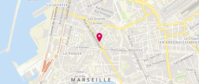Plan de BOUHLALI Djilali, 48 Rue de la Republique, 13002 Marseille