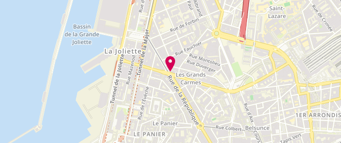 Plan de BOSCO Michel, 84 Rue de la Republique, 13002 Marseille