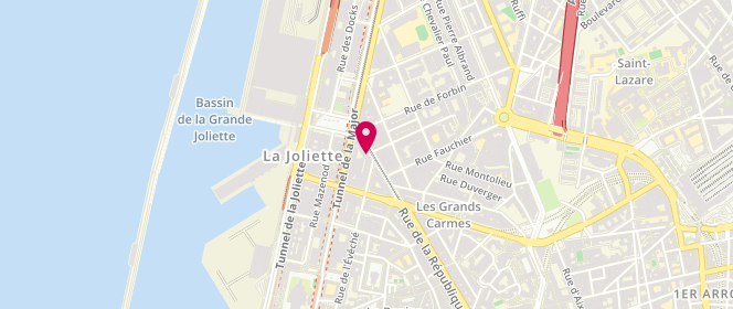 Plan de MANZONE Fabienne, 101 Rue de la Republique, 13002 Marseille