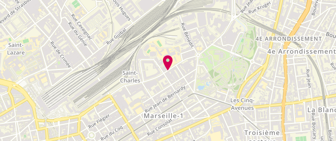 Plan de DERHI TEMES ANDRÉE, 32 Boulevard Camille Flammarion, 13001 Marseille