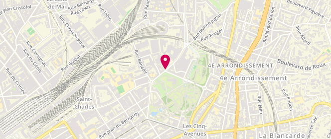 Plan de MARX-BICHAT Gaëlle, 93 Boulevard Camille Flammarion, 13004 Marseille