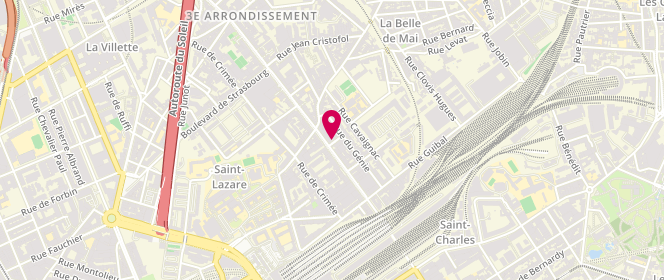 Plan de NOUVEL Alain, 1 Rue de la Caserne, 13003 Marseille
