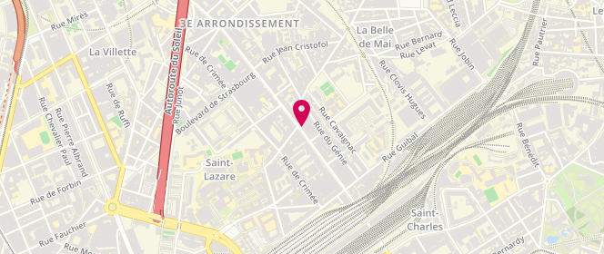 Plan de KOLZ Philippe, 138 Boulevard National, 13003 Marseille