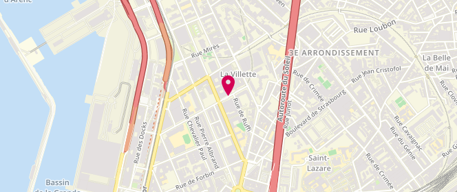 Plan de MARTINEZ-LOMBARD Elisa, 6 Rue Desiree Clary, 13003 Marseille