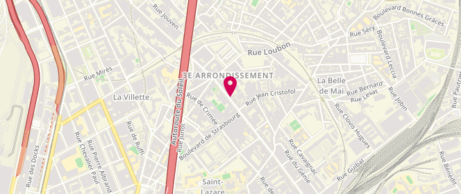 Plan de GOSSIAUX Danièle, 228 Boulevard National, 13003 Marseille