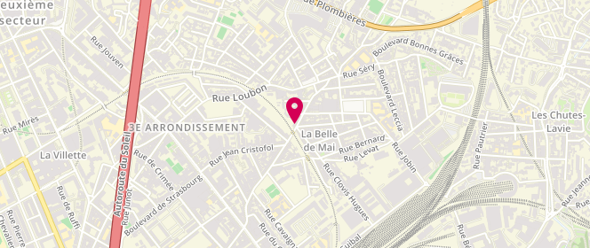 Plan de PINAULT Cécile, 91 Rue Belle de Mai, 13003 Marseille