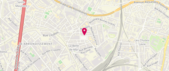 Plan de DEVALLOIS-AMEZIANE Delphine, 15 Place Bernard Cadenat, 13003 Marseille