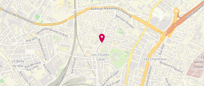 Plan de ANDREANI Virginie, 11 Avenue des Chutes Lavie, 13004 Marseille