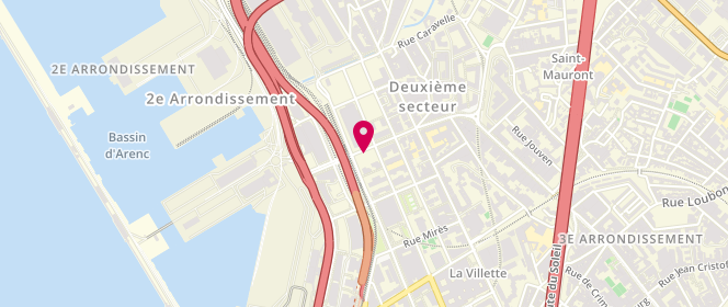 Plan de GUILLERMET Evelyne, 21 Boulevard Mirabeau, 13001 Marseille
