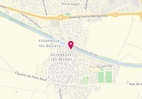 Plan de FOUILHE Jean, 28 Boulevard Pasteur, 34420 Villeneuve-lès-Béziers