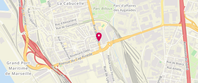 Plan de CAVALIER Brigitte, 192 Rue de Lyon, 13015 Marseille