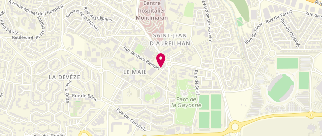 Plan de GRANIER Alain, 313 Rue Jacques Balmat, 34500 Béziers