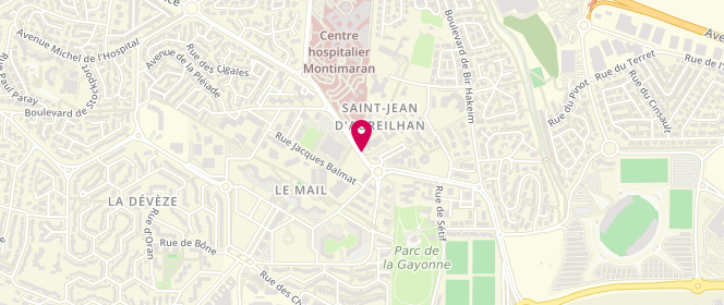Plan de CREOFF Morgane, 730 Boulevard Jules Cadenat, 34500 Béziers