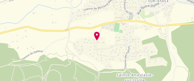 Plan de SALAUN Jean-Yves, Chemin Bassaque, 83136 Sainte-Anastasie-sur-Issole