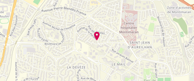 Plan de REGNIER Jérôme, 46 Avenue de la Pleiade, 34500 Béziers
