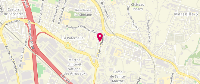 Plan de PESENTI Christian, 487 Rue Jean Queillau, 13014 Marseille