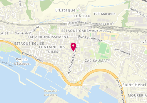 Plan de DENEUX Isabelle, 46 Boulevard Fenouil, 13016 Marseille