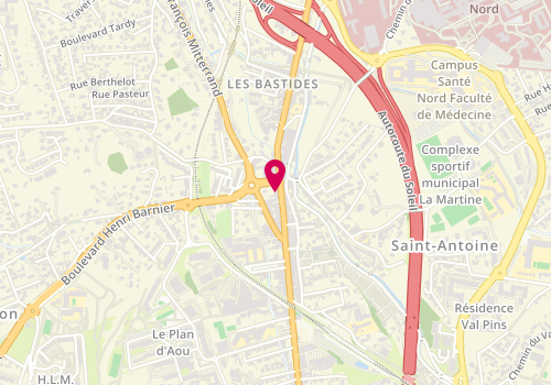 Plan de DELIGHAZARIAN Marc, 195 Route Nationale de Saint Antoine, 13015 Marseille
