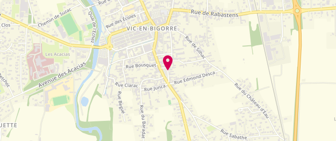 Plan de ASTUGUEVIEILLE Jean, 11 Place de Verdun, 65500 Vic-en-Bigorre