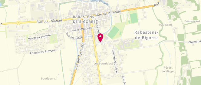 Plan de BARON Laurent, 11 Bis Rue des Bourdalats, 65140 Rabastens-de-Bigorre