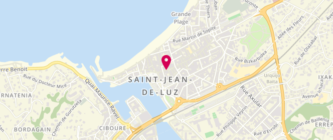 Plan de PRIGENT Jean Paul, 12 Rue Gambetta, 64500 Saint-Jean-de-Luz
